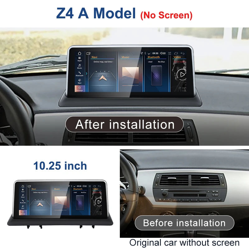 10.25" Android 14 Car Stereo for BMW Z4 E85/E86/E89 Wireless CarPlay - image 2