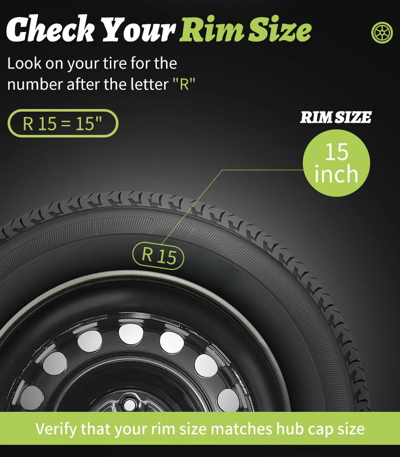 15-Inch Sport Wheel Covers for Steel Rims, Set of 4 - image 8