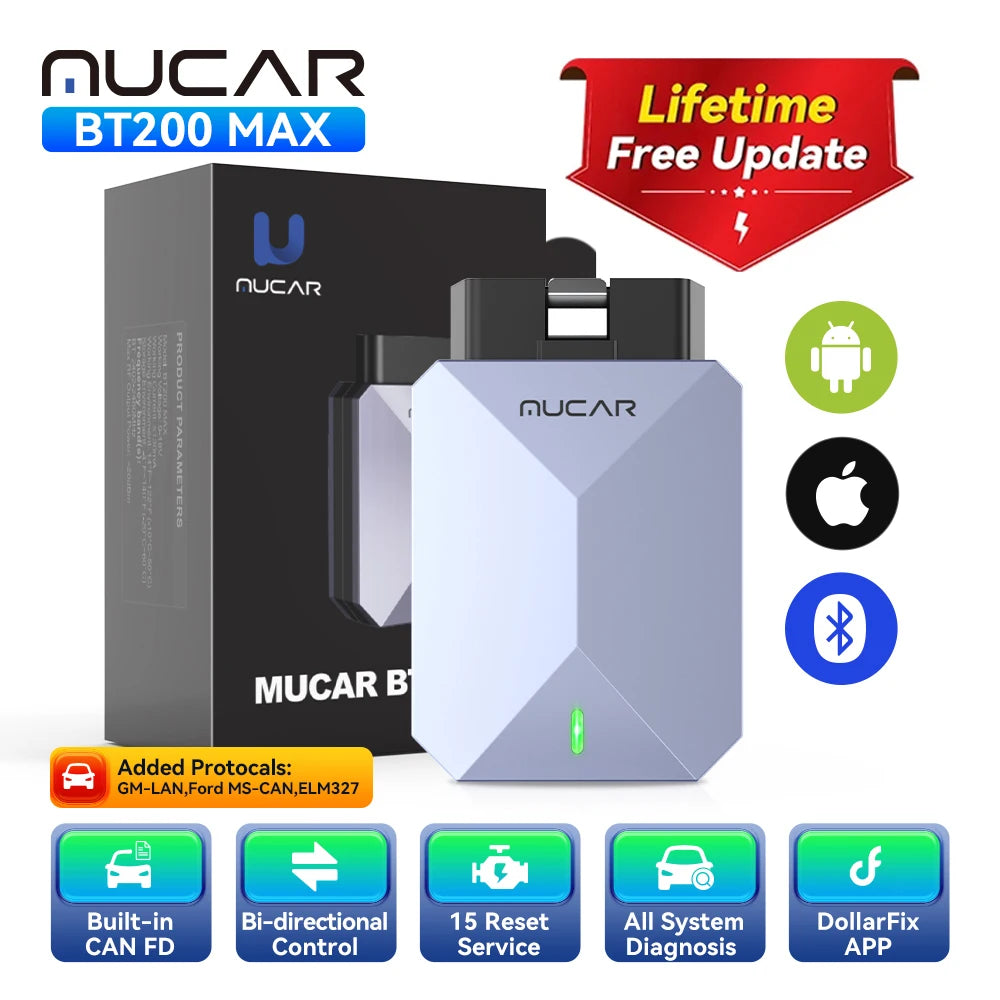 MUCAR BT200 Max OBD2 Scanner - Bluetooth Car Diagnostic Tool - image 10