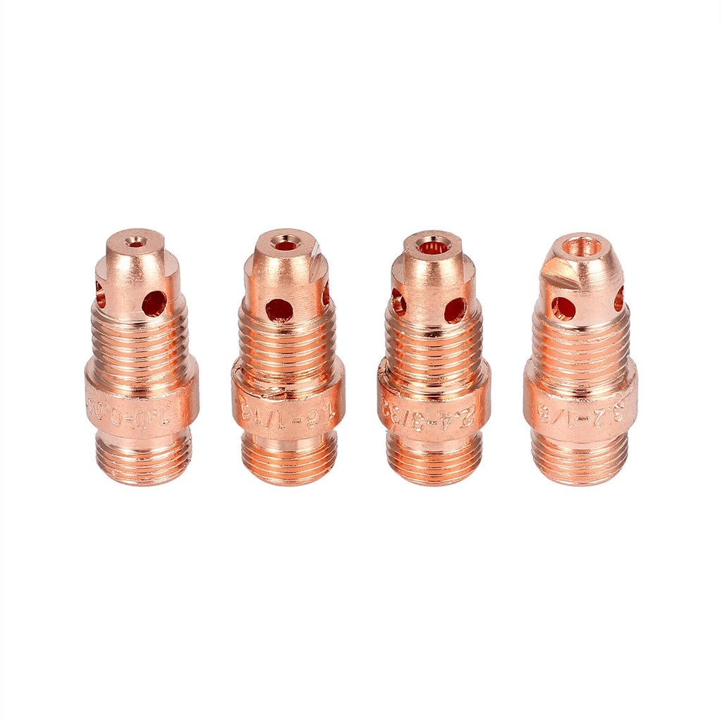 55 Pcs TIG Welding Torch Nozzle Ring Cover Gas Lens Glass Cup Kit WP-17/18/26