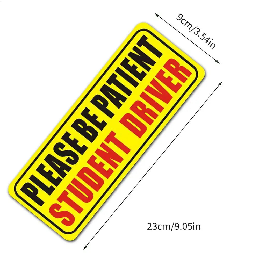 Reflective Student Driver Magnet Sign, Please Be Patient