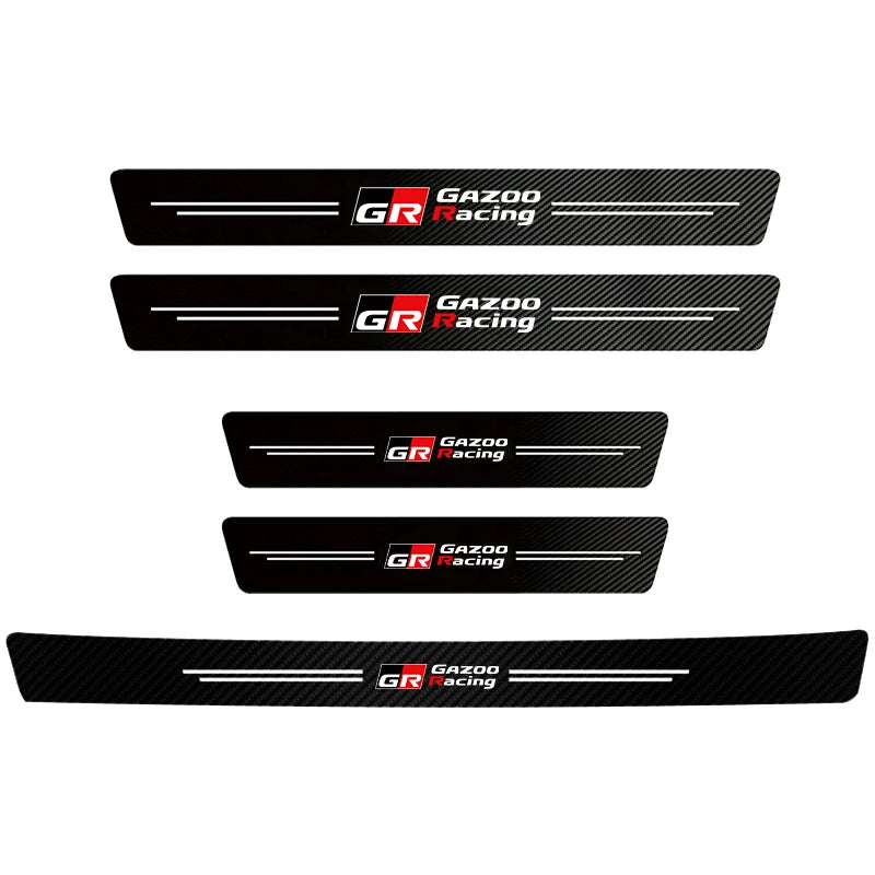 Carbon Fiber Door Sill Scuff Plates for Toyota (5 Pcs) - image 9