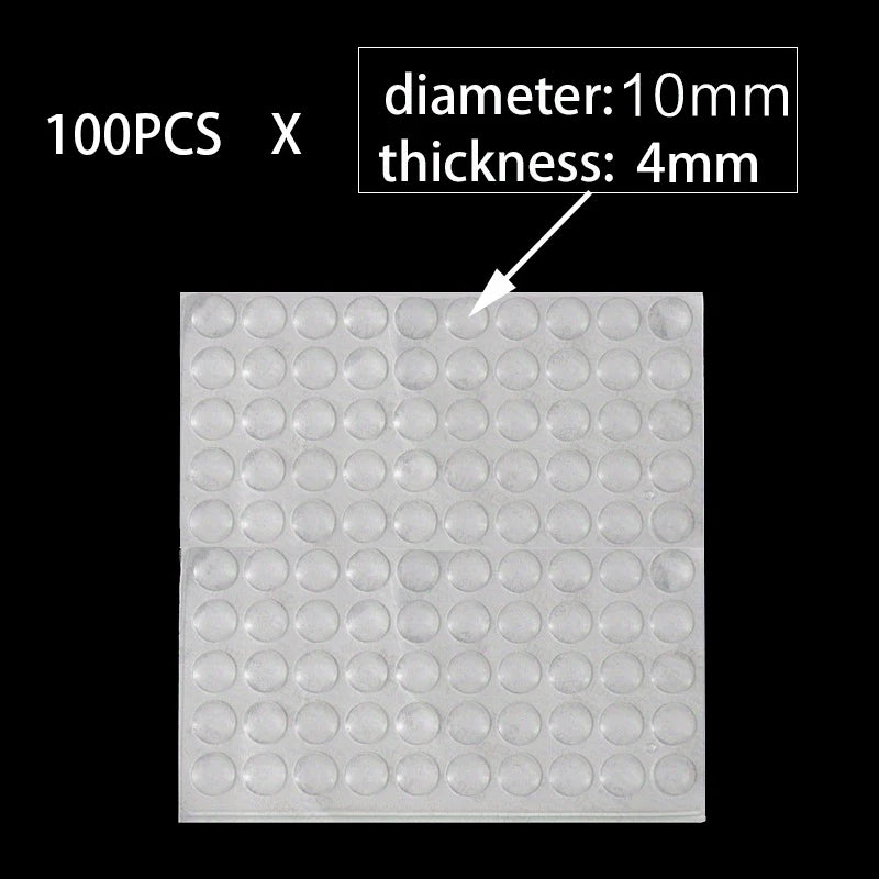 100pc Soft Silicone Anti-Slip Bumper Pads for Cabinets and Drawers - view 19