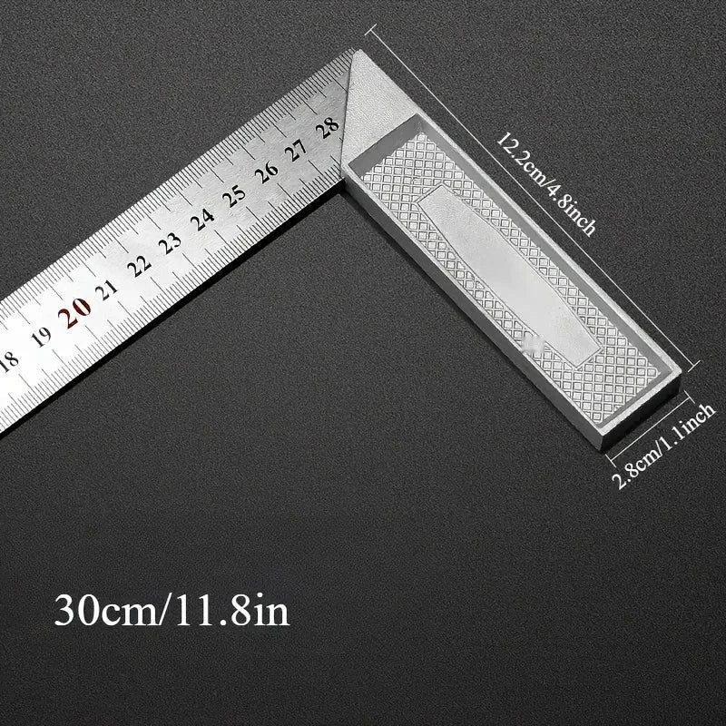 300mm Precision Carpenter Square – Aluminum Handle