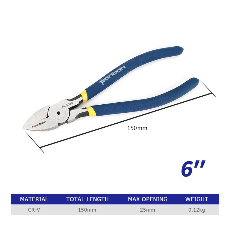 5/6/7 Inch Professional Cutting Pliers Wire Stripping Tool Side Cutter Cable Burrs Nipper Electricians DIY Repair Hand Tools