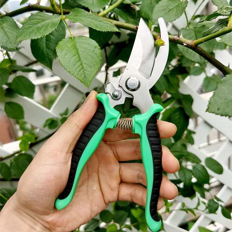 Pruning Shears Garden Scissors Sharp Blade One-handed Pruning Shears Trees Flower Trimmers Secateurs Garden Beak Scissors Pruner