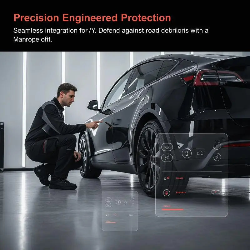 Car Mud Flaps for Model Y Model 3 Accessories Front Rear Splash Guards Keep Paint Clean in All Weather