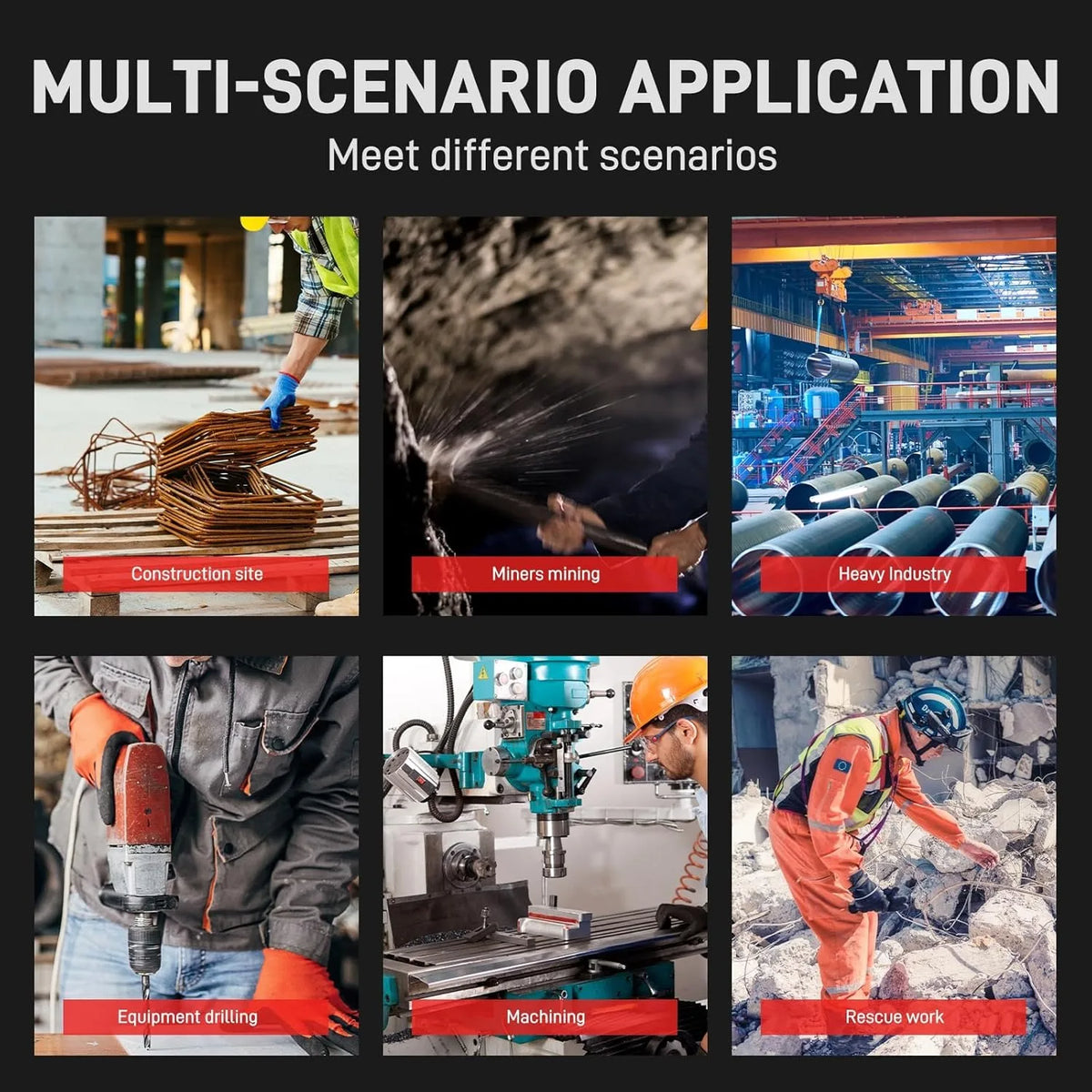Cut Resistant Gloves Level C, Nitrile Sandy Work Gloves with TPR Knuckle Guard, EN388 4X42CP Safety Gloves for Mechanics