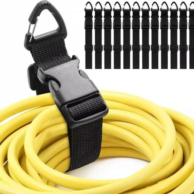 45cm Adjustable Extension Cord Organizer Storage Strap with Buckle