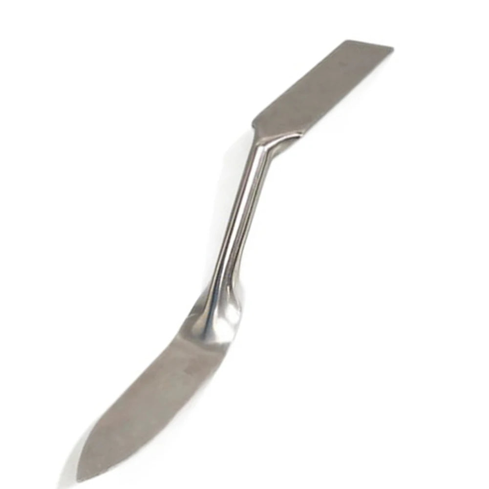 Double headed plastering trowel, stainless steel caulking and seam repair tool