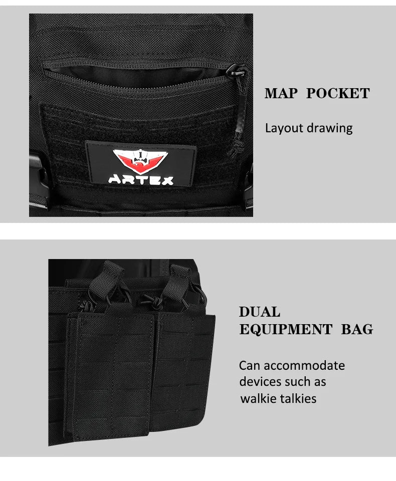 Artex 6094 Quick-Detach Laser-Cut Tactical Vest (Black) - image 24