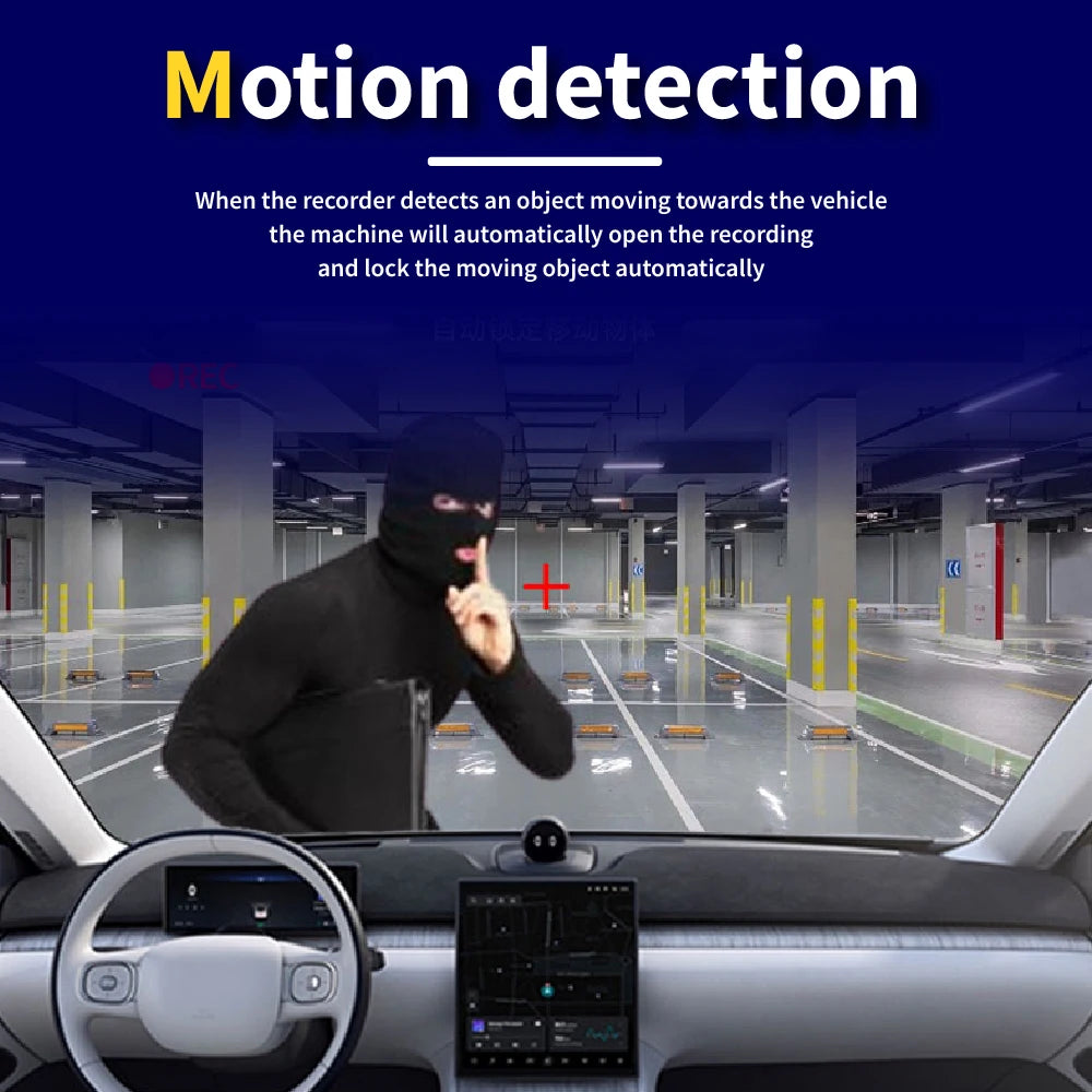 3-Camera Dash Cam with Front, Interior, and Rear Views