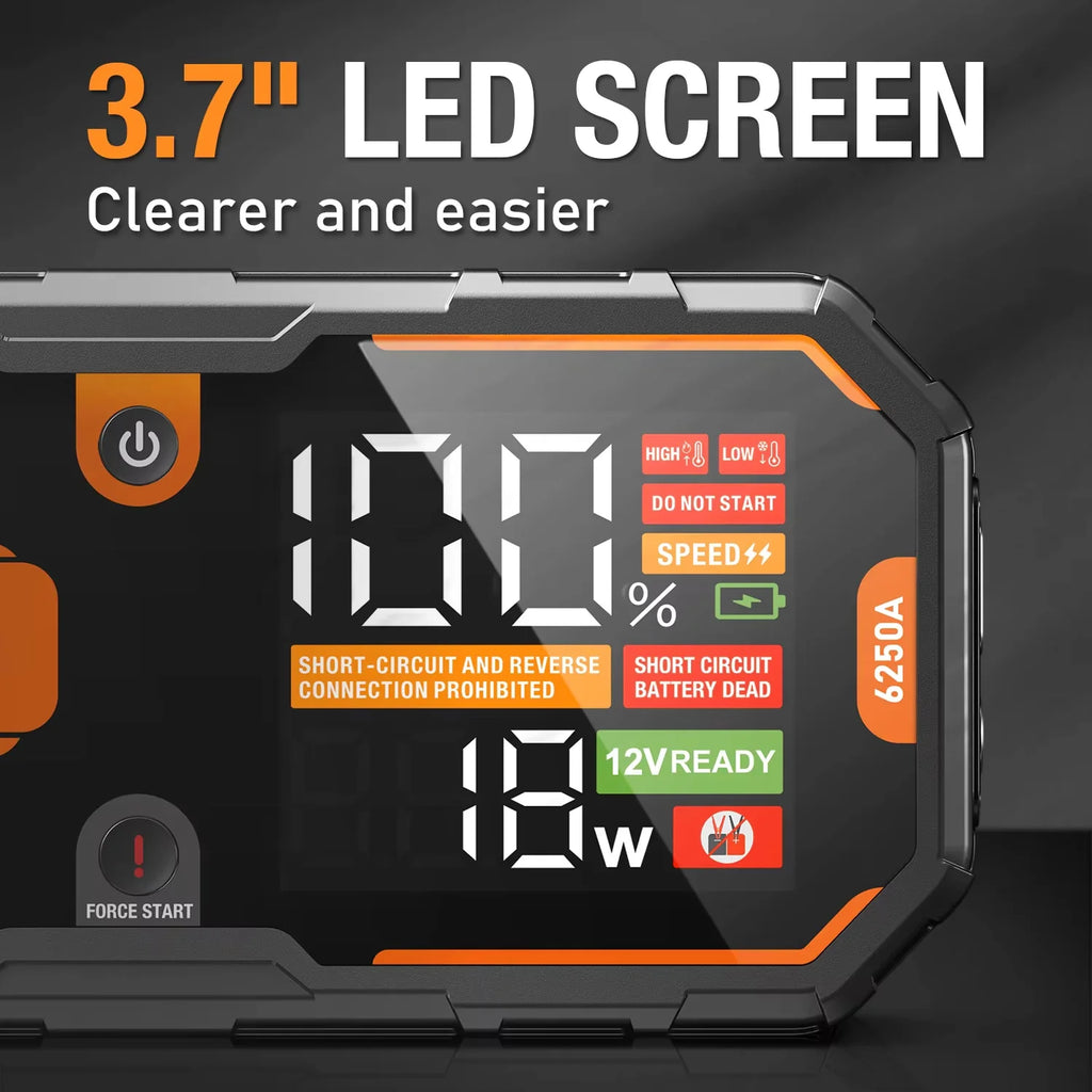 6250A Portable Jump Starter for Car, SUV, Truck & Power Bank - image 3