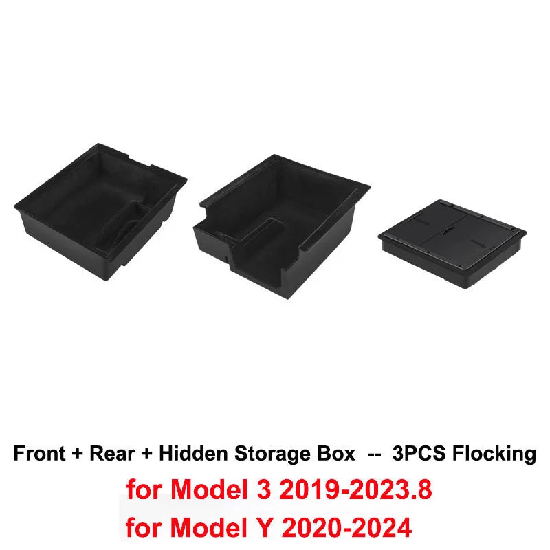 Center Console Storage Trays for Tesla Model 3 and Model Y