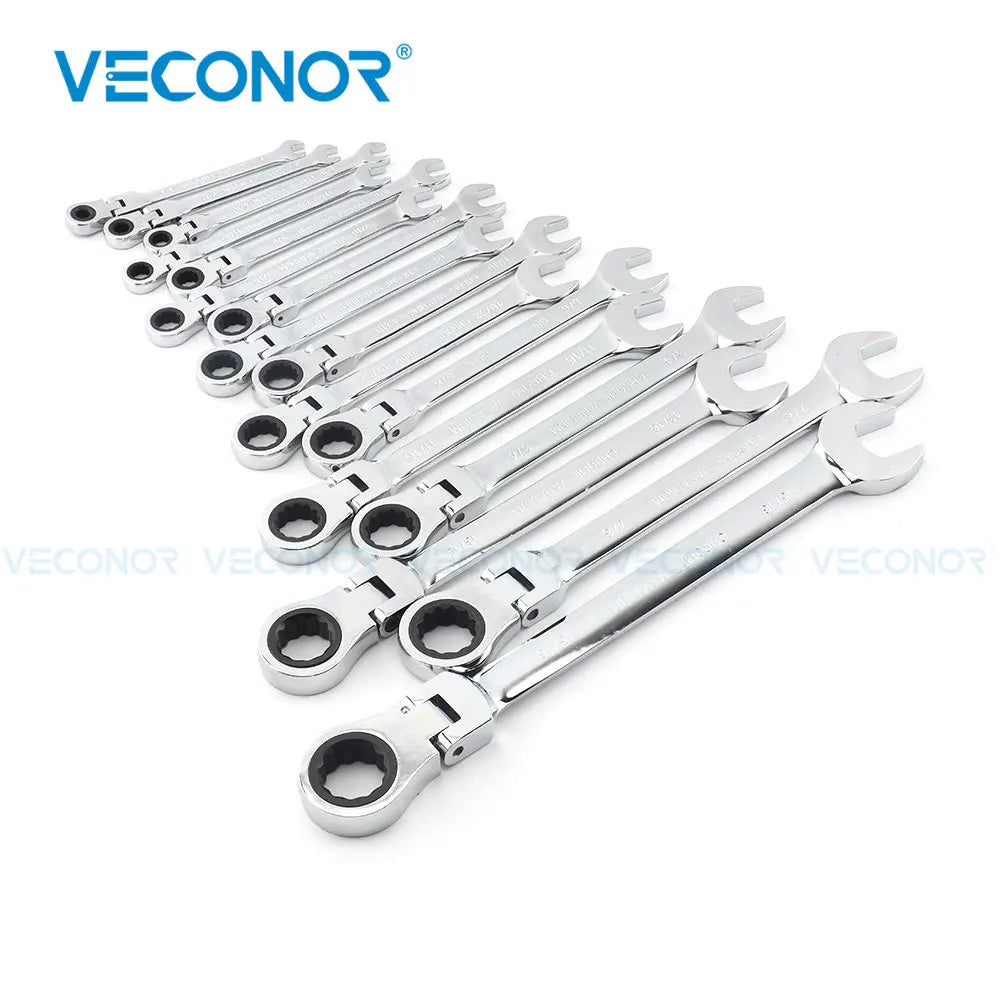 Universal Flexible Head Ratchet Wrench - 1/4" to 15/16"