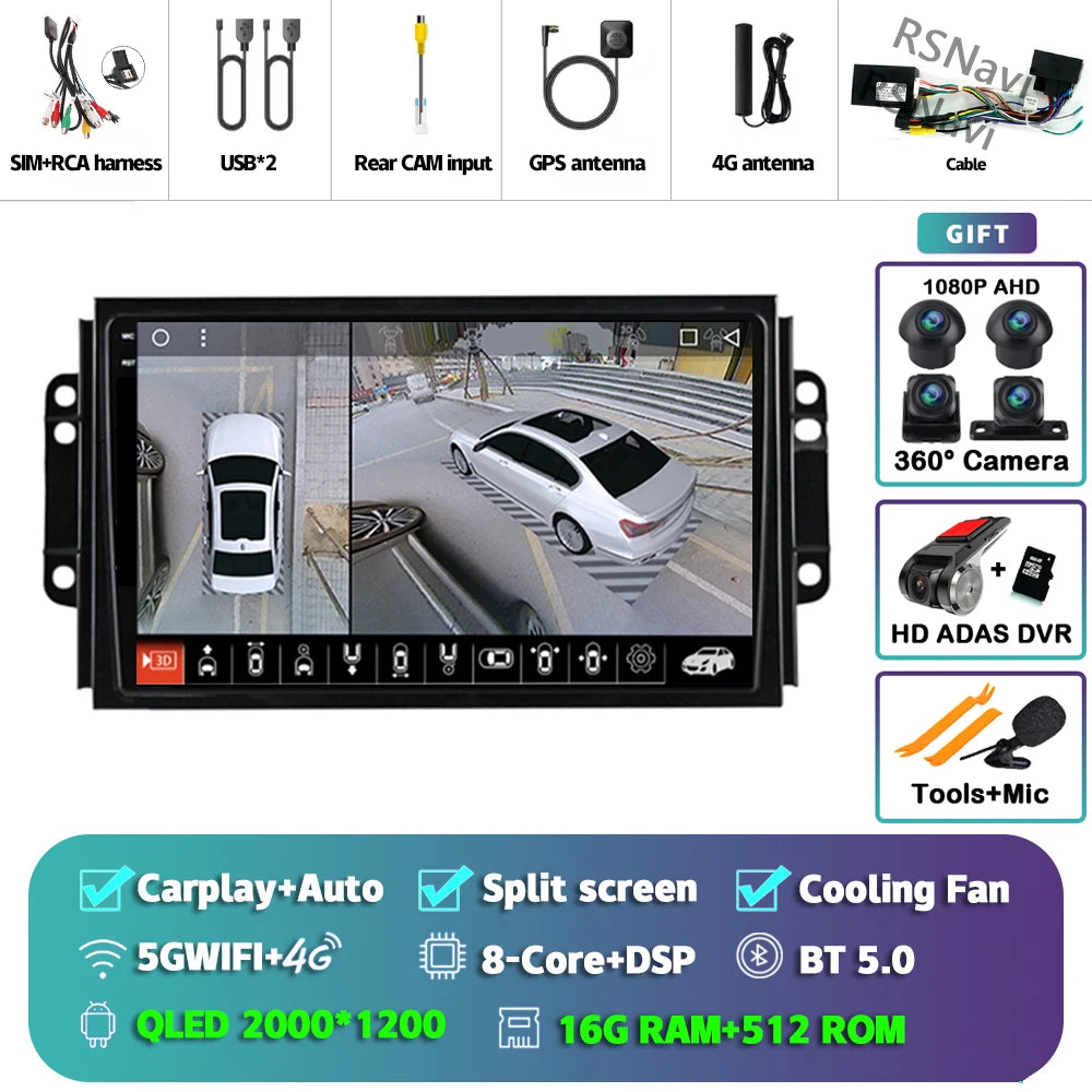 9-Inch Android CarPlay Multimedia Player for Chery Tiggo 2016-2020 - image 7