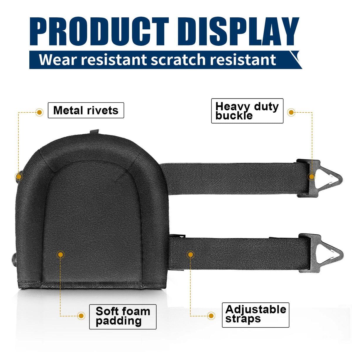 Heavy-Duty Foam Knee Pads with Double Straps
