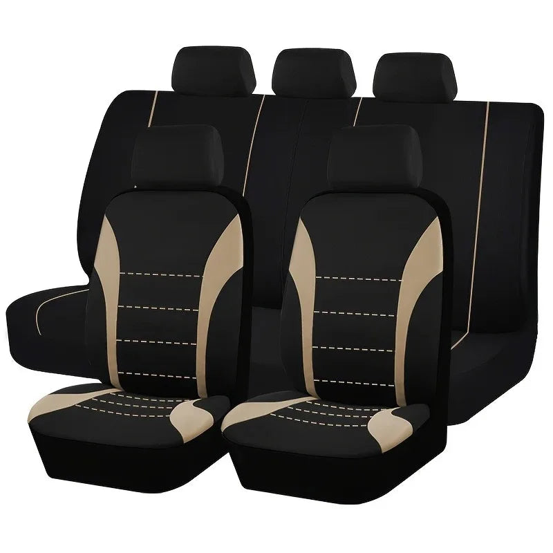 Universal Car Seat Covers Full Set, 2 or 5 Seats