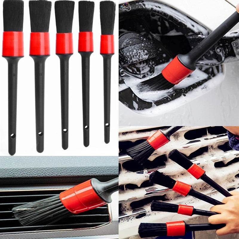 Detailing Brush Set, 1/5 Pieces – Auto Interior & Wheels
