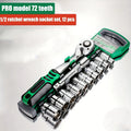 72-Tooth Ratchet Socket Set 1/4"–3/8"–1/2" – Quick Release