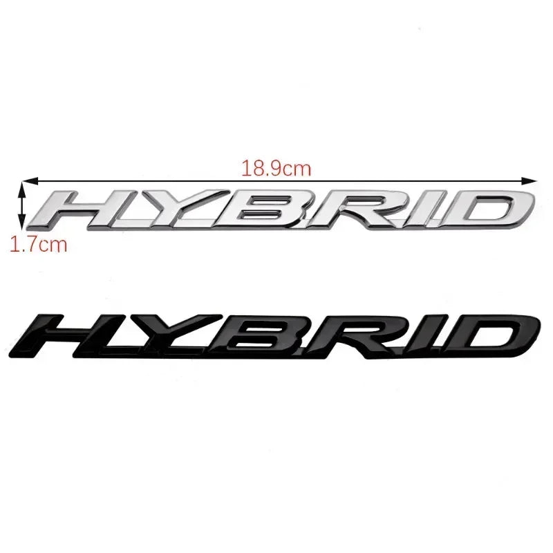 3D Metal Hybrid Letter Trunk and Fender Emblem Badge Decal - view 6