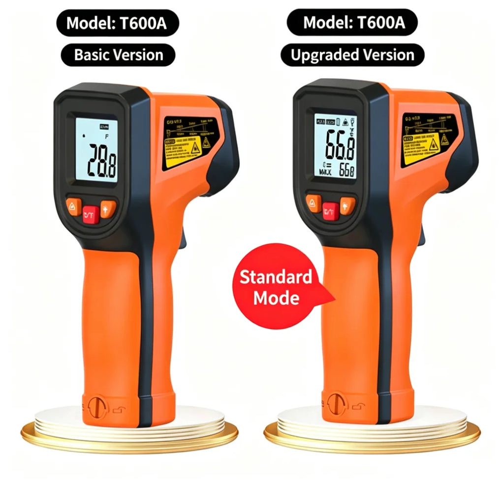 New Infrared Thermometer Handheld Temperature Gun Non-Contact Laser Heat Tester or Industrial Home Automobile Use