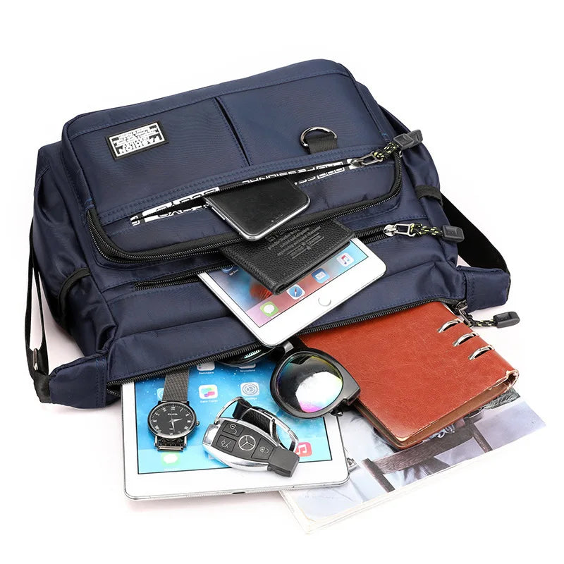 Men's Multi-Pocket Crossbody Shoulder Messenger Bag