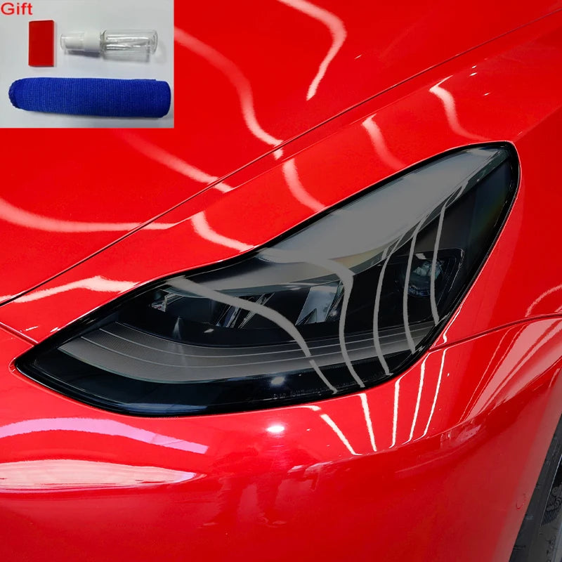 Tesla Headlight Tint Film - Smoke & Clear TPU Protection - image 3