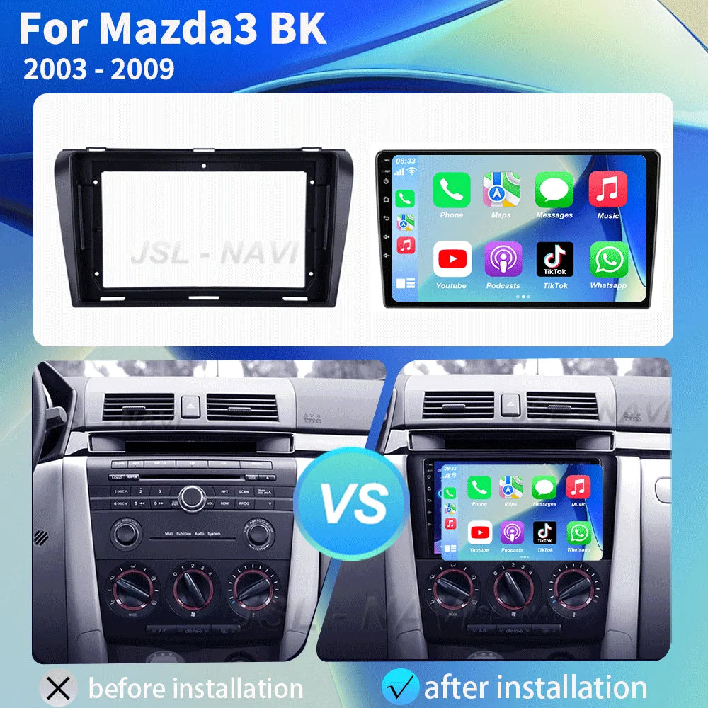 Android 16 Car Radio GPS CarPlay for Mazda 3 2004-2009 - image 2