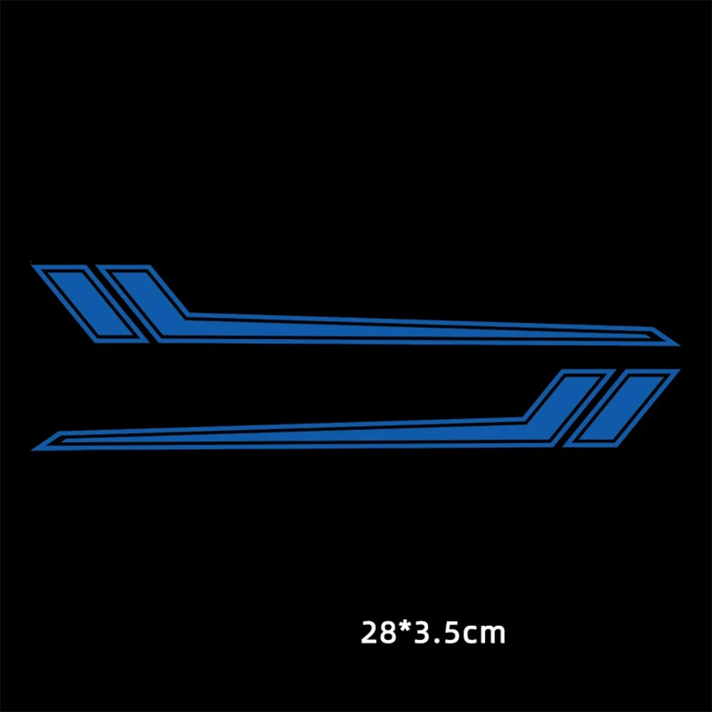 Universal Reflective Motorcycle Front Fender Decal, Waterproof - view 6