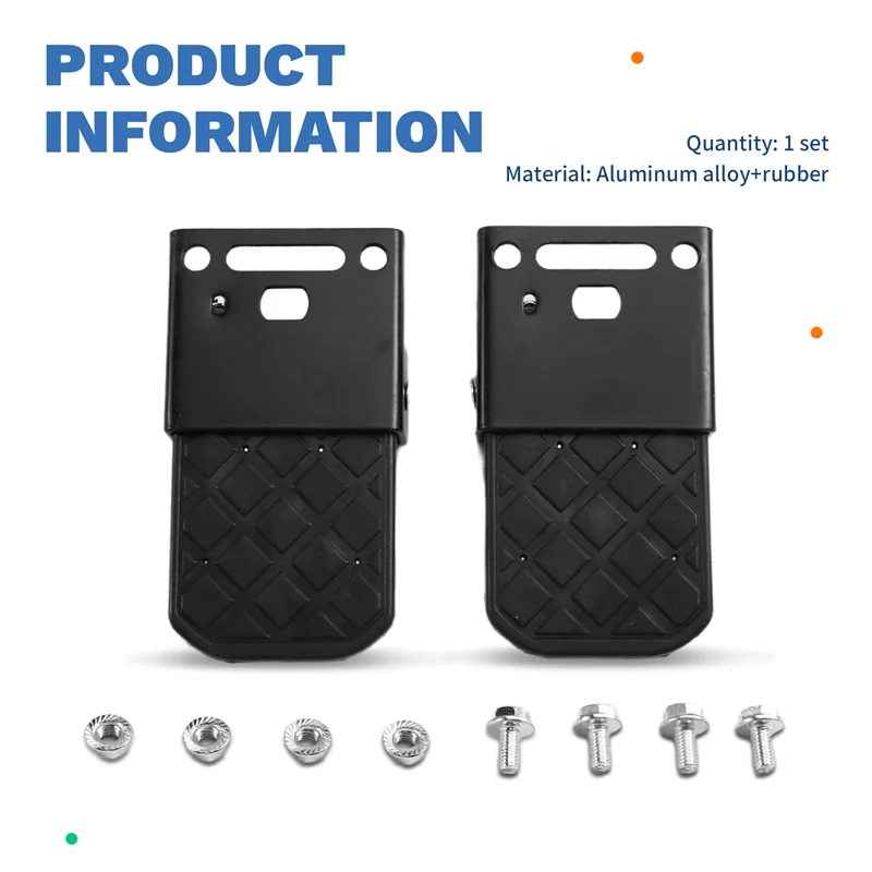 2PCS Anti-Slip Folding Truck Bed Step For Boat Trailer Bumper And Pickup Tailgate Ladder, RV Exterior Parts