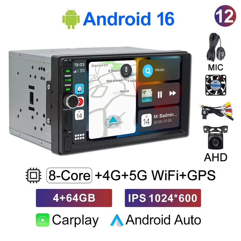 2Din Android Car Stereo with GPS, CarPlay & Bluetooth - image 15