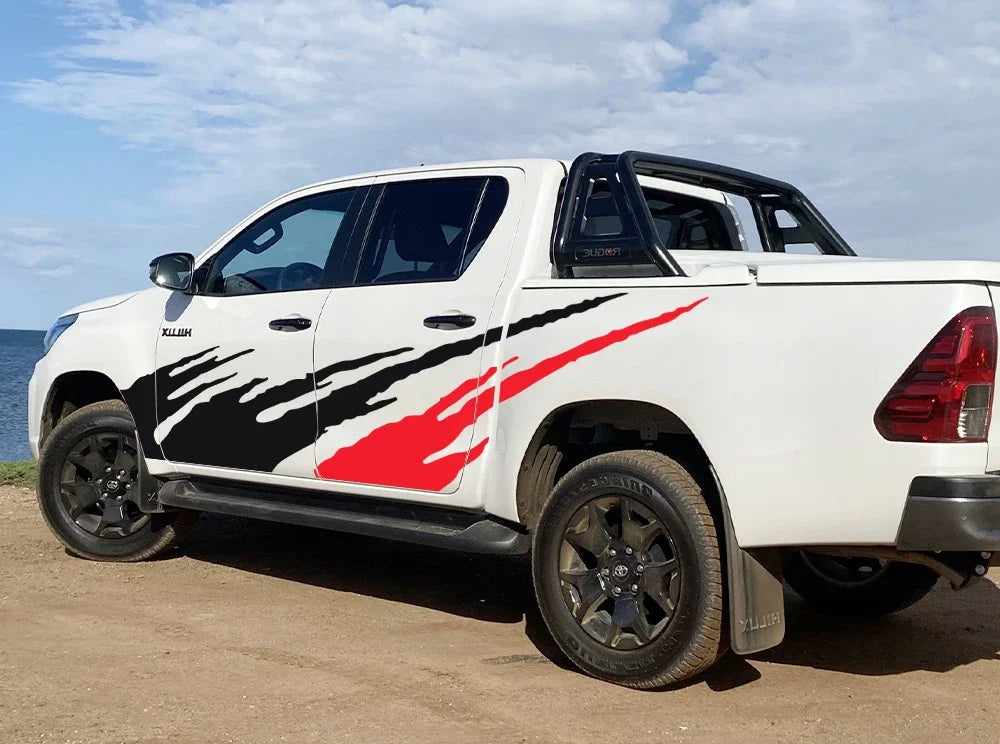 Side Body Splash Graphics Decals for Toyota Hilux Revo Vigo Pickup