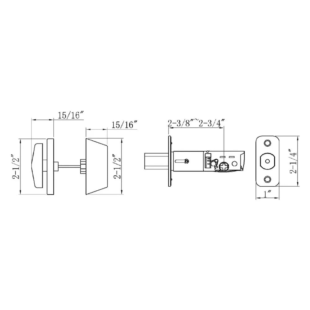 Copper Single-Cylinder Deadbolt Door Lock – Chrome