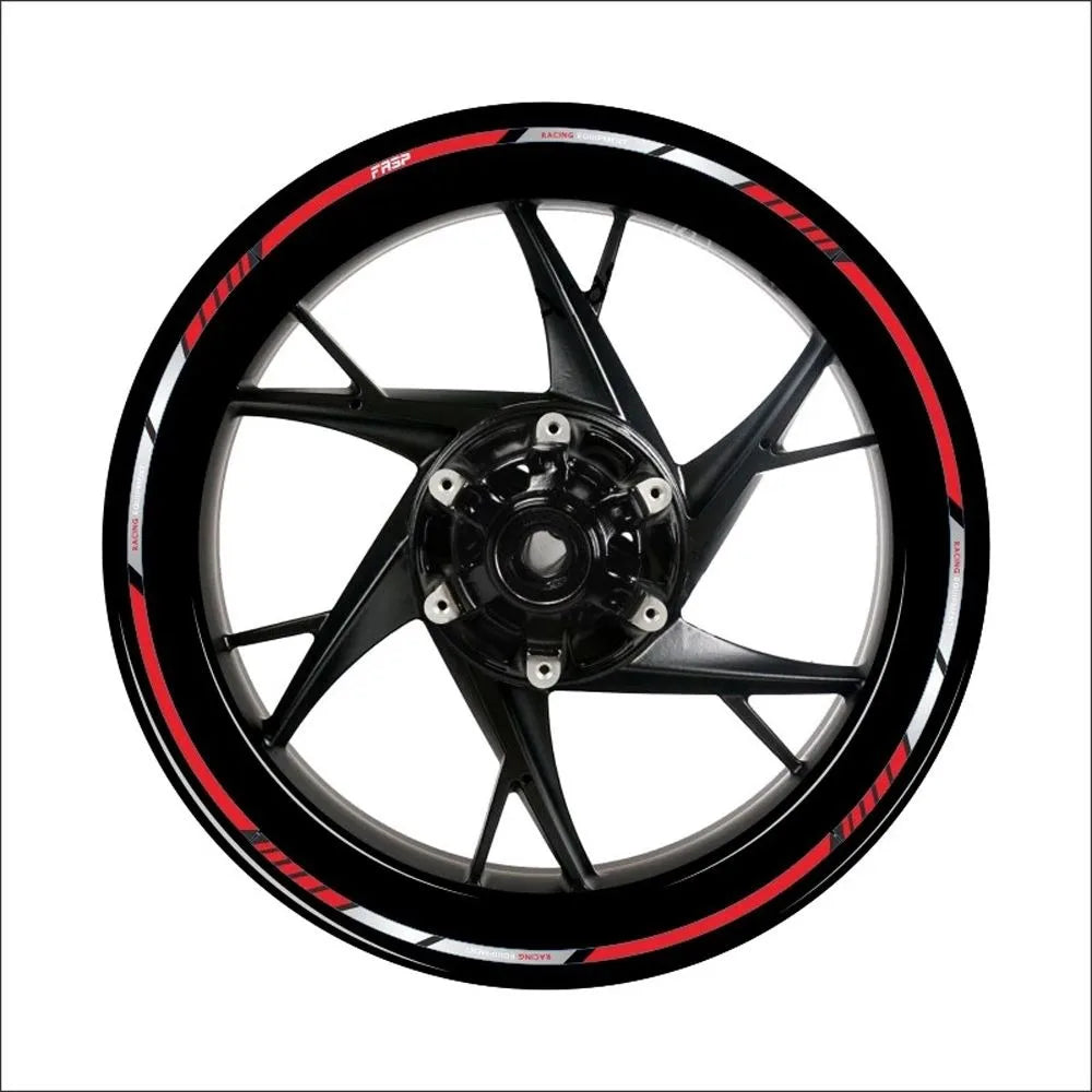 Reflective Wheel Rim Stripe Stickers for 17-18 Inch Motorcycle Wheels