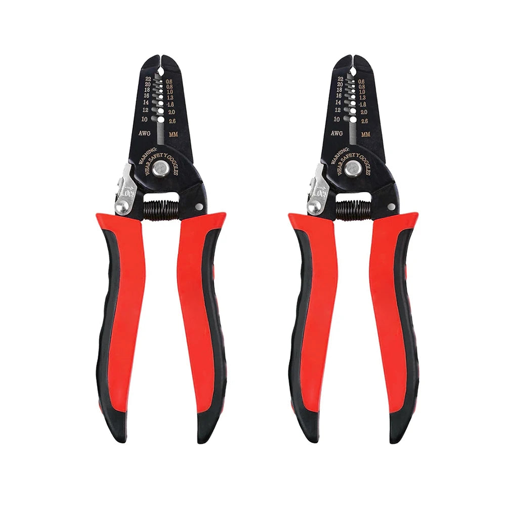 Heavy-Duty Wire Cutter Stripper Crimper with Safety Lock