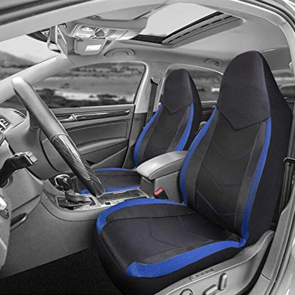 High Back Air Mesh Front Car Seat Covers, Universal Fit