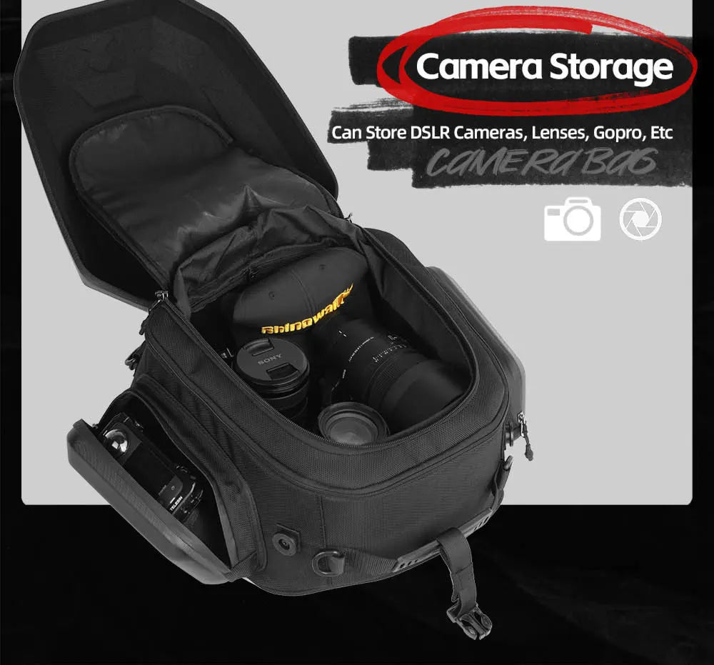 Rhinowalk 23-35L Hardshell Waterproof Motorcycle Tail Box - image 14