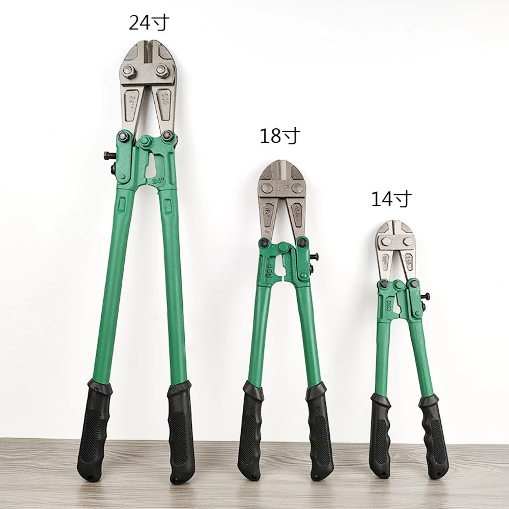 Heavy-Duty Bolt Wire and Cable Cutters Forged Alloy Steel with Rubber Handles