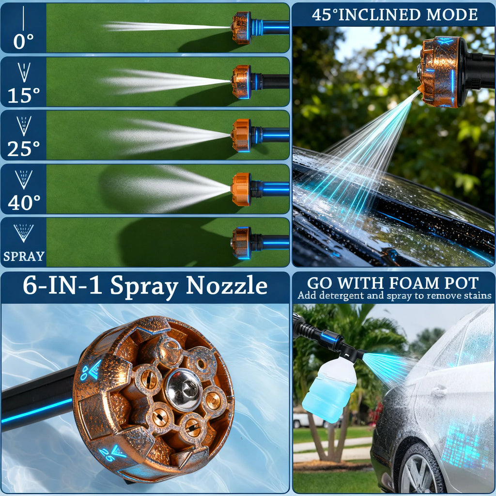Power Blaster Cordless Car Pressure Washer – Portable Water Spray Gun - image 5