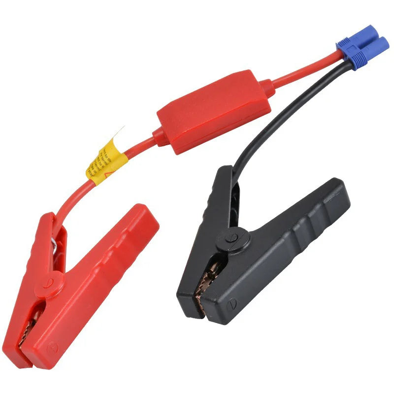Jump Starter Cable with Clamps & Reverse-Charge Protection