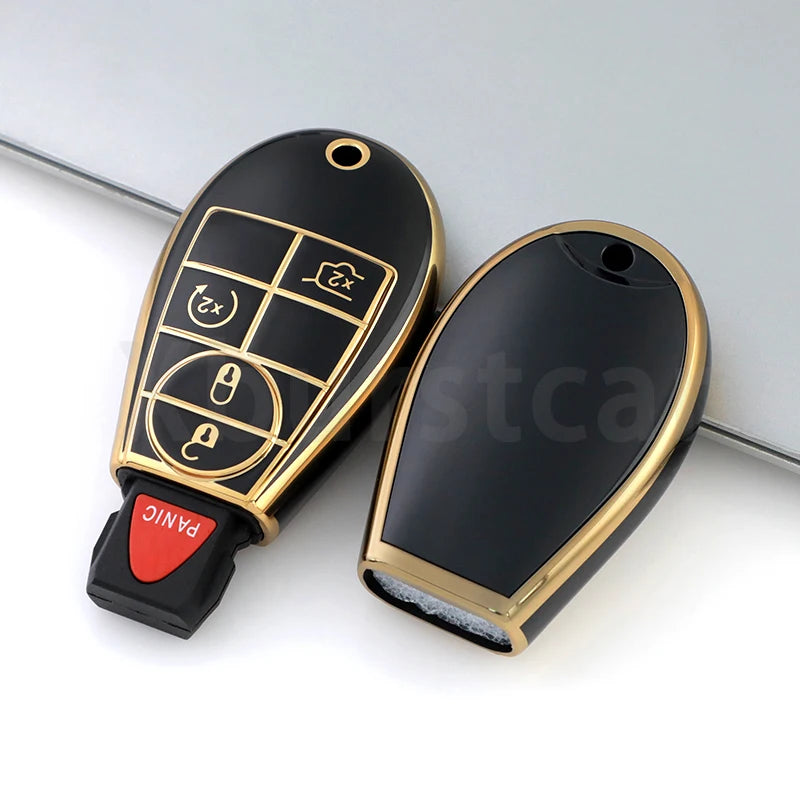 TPU Car Key Fob Cover Case for Dodge Jeep Chrysler - image 3