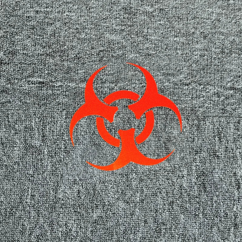 Biohazard Warning Reflective Decals for Fuel Cap, Trunk and Helmet - view 14