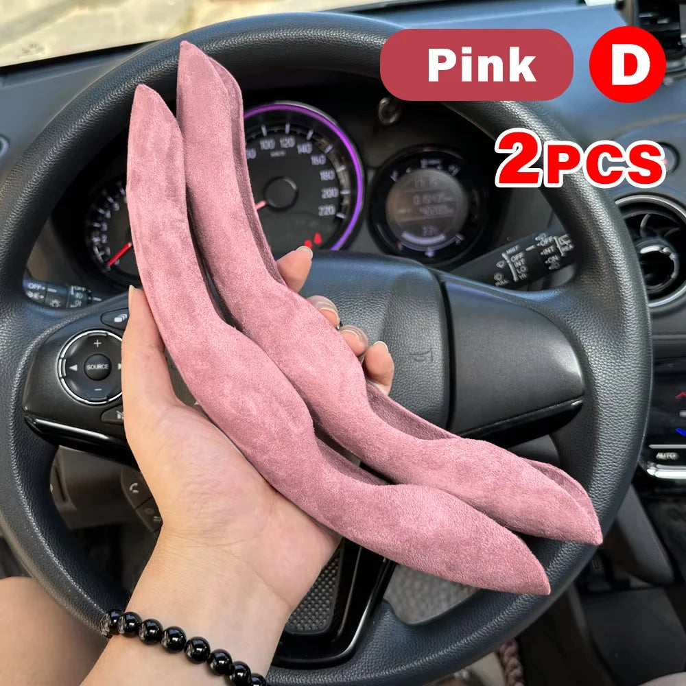 Non-Slip Steering Wheel Grip Covers, 2 pcs