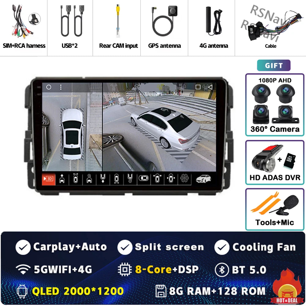 9" Android Car Stereo for Chevy GMC with CarPlay & Android Auto - image 37
