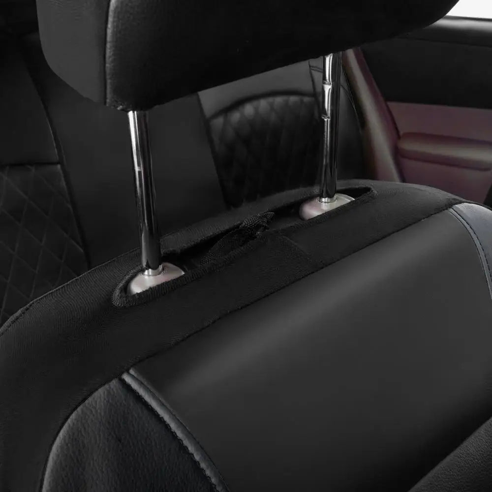 Universal Car Seat Cover Set PU Leather Full Surrounded Anti-Scratch for Sedan SUV