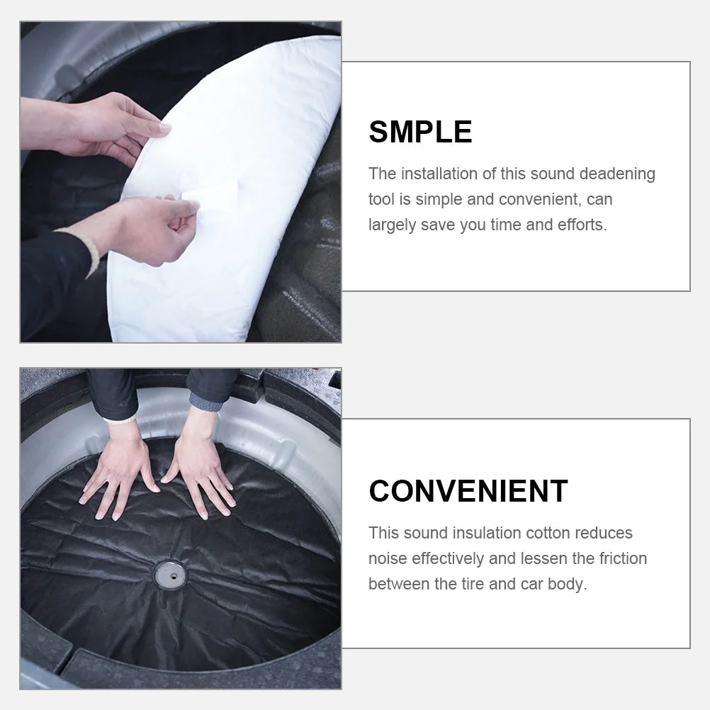 Car sound deadening mat, automotive noise insulation for wheel arches and panels