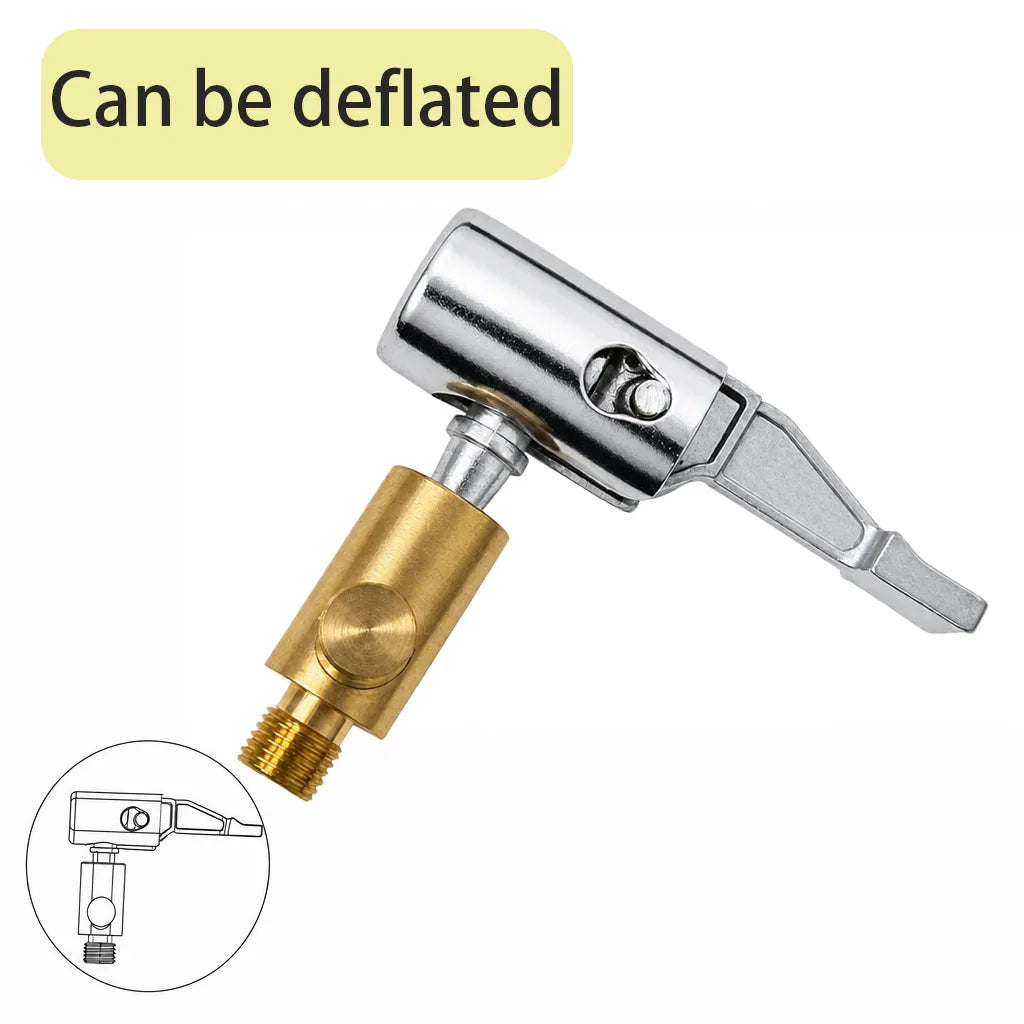 1 Pcs Portable Inflatable Pump for Car Tire Air Chuck Compressor Tire Inflator Tire Chuck with Barb Connector for Hose Repair