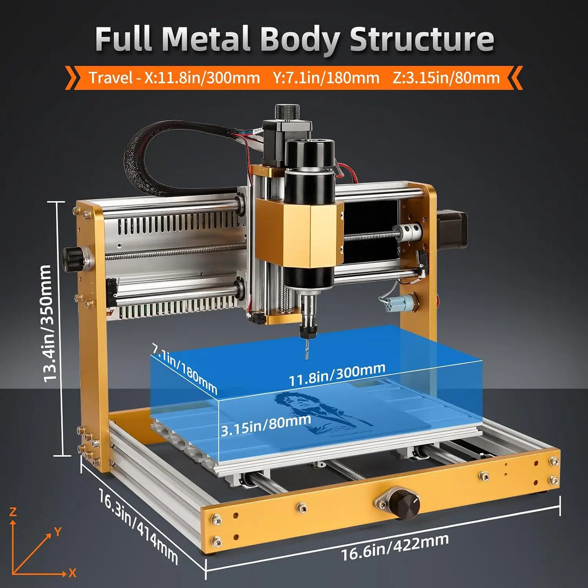 CNC 3018 Pro 500W All-Metal 3-Axis Router Engraver GRBL Offline - image 3
