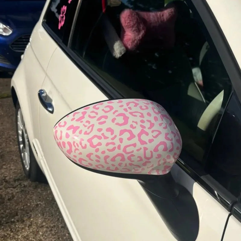 Leopard Print Vinyl Stickers for Car Mirrors, Windows and Motorcycles - view 5